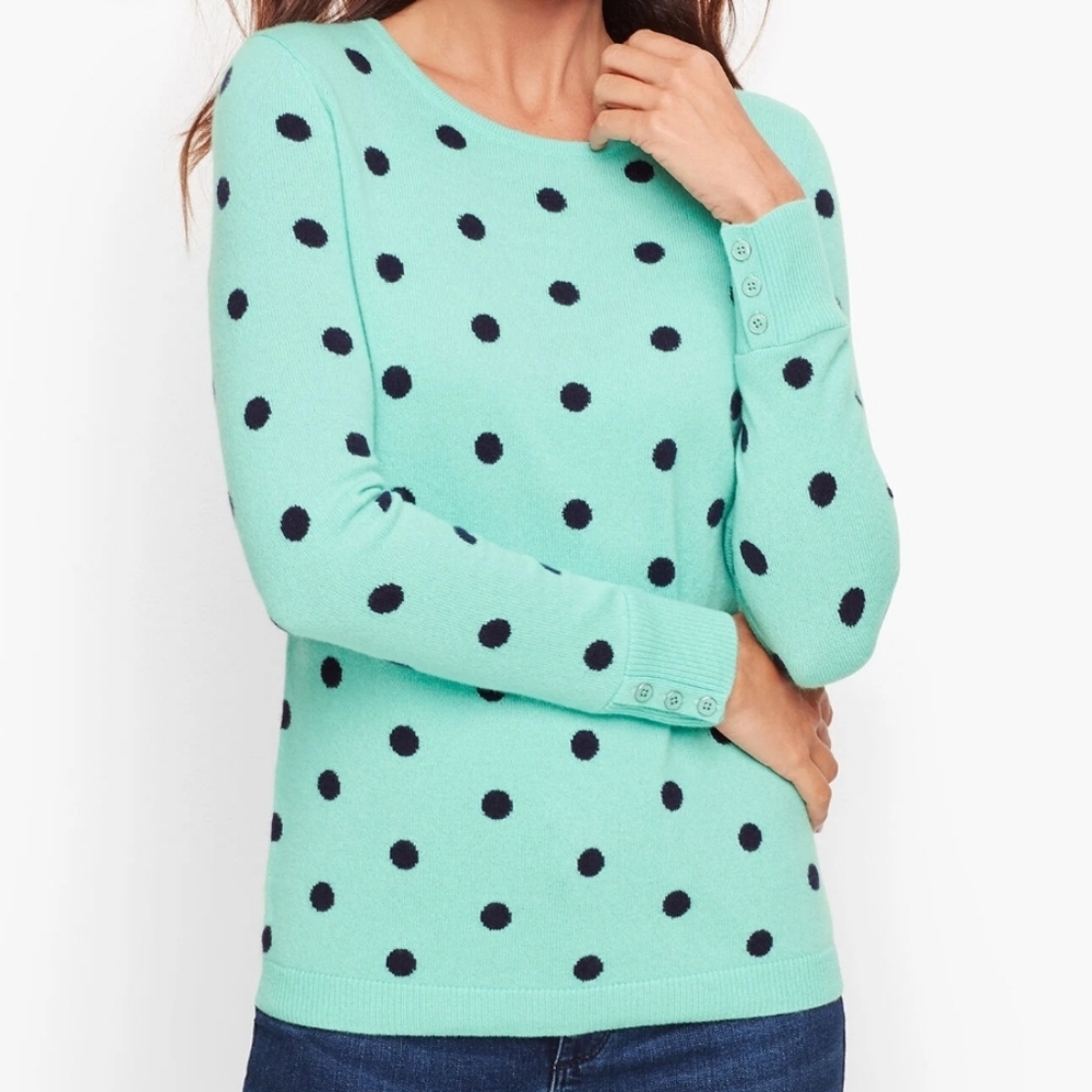 Cashmere Button Cuff Sweater